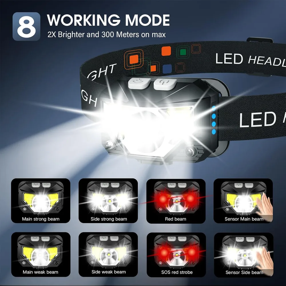8 Working Modes, 2X Brighter